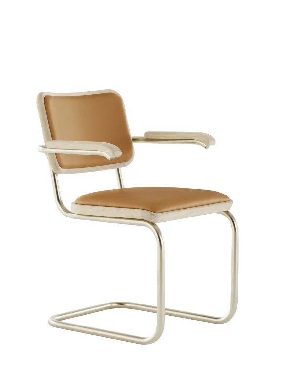 Thonet JS. THONET van Jil Sander S 64 P Nordic sledestoel - ThonetNordic2BurntWalnut