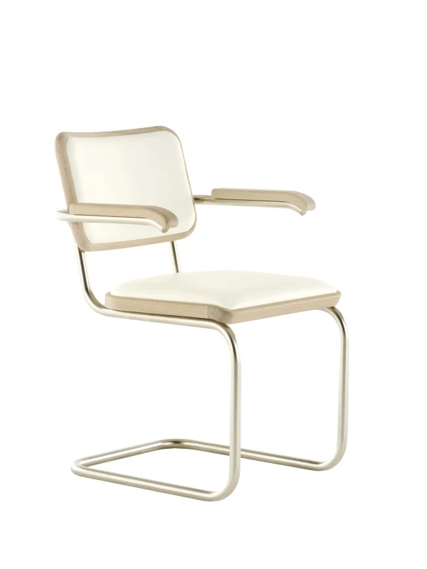 Thonet JS. THONET van Jil Sander S 64 P Nordic sledestoel - ThonetNordic3AlabasterWhite