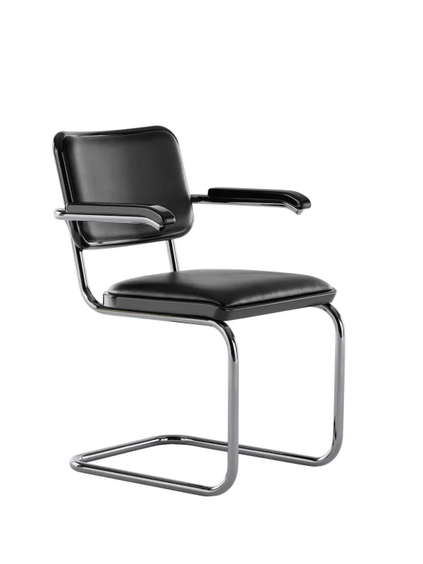 Thonet JS. THONET van Jil Sander S 64 P SERIOUS sledestoel - ThonetSeriousgraphiteBlack