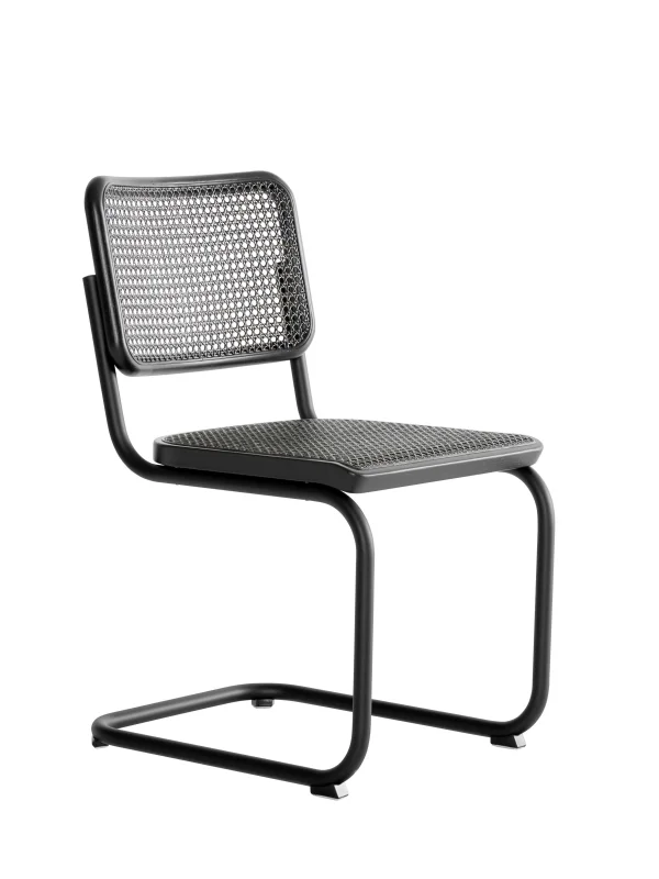 Thonet S 32 V Stoel donker gemêleerd - black