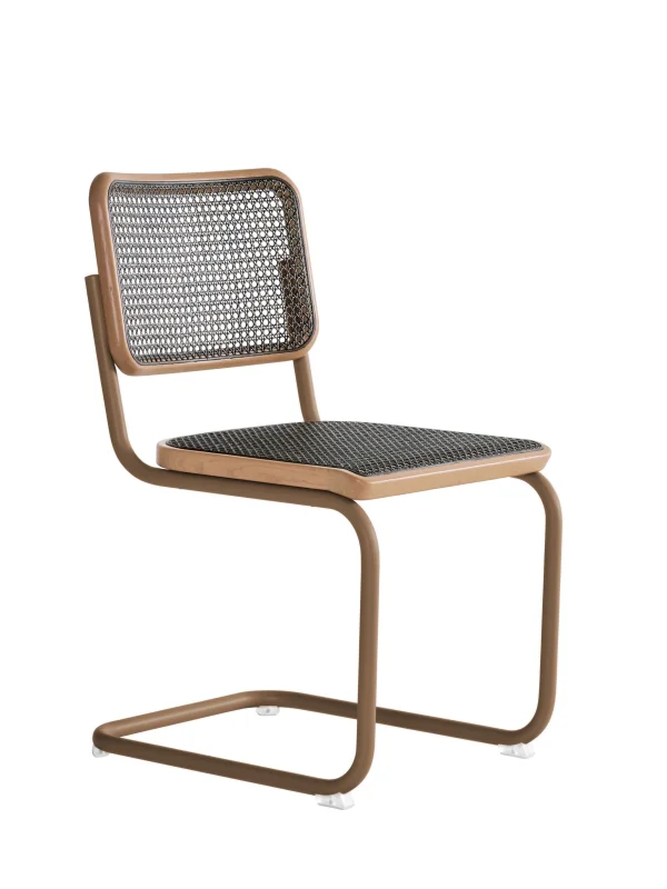 Thonet S 32 V Stoel donker gemêleerd - ThonetRosewood