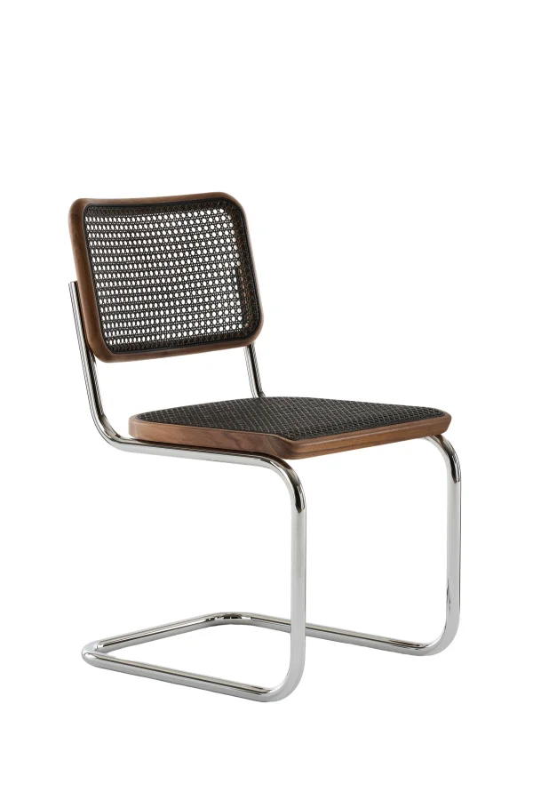 Thonet S 32 V Stoel - ThonetNussbaumDarkMelange - zonder glijders