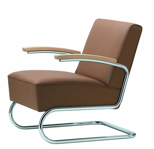 Thonet S 411 - Leer bruin