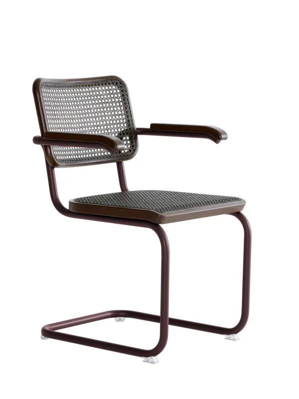Thonet S 64 V Stoel donker gemêleerd - chestnut