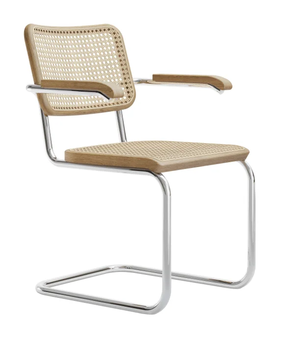 Thonet S 64 V Stoel Pure Materials - eiken helder gelakt - zonder glijders