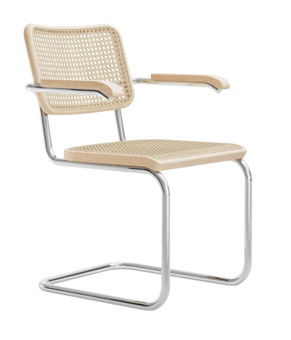 Thonet S 64 V Stoel Pure Materials - zonder glijders - essen helder gelakt