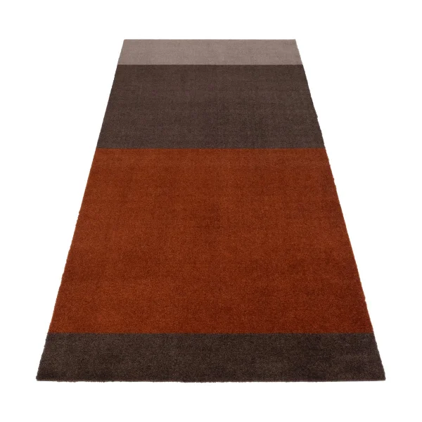 tica copenhagen Stripes by tica, horizontaal, gangmat Brown-terracotta 90x200 cm