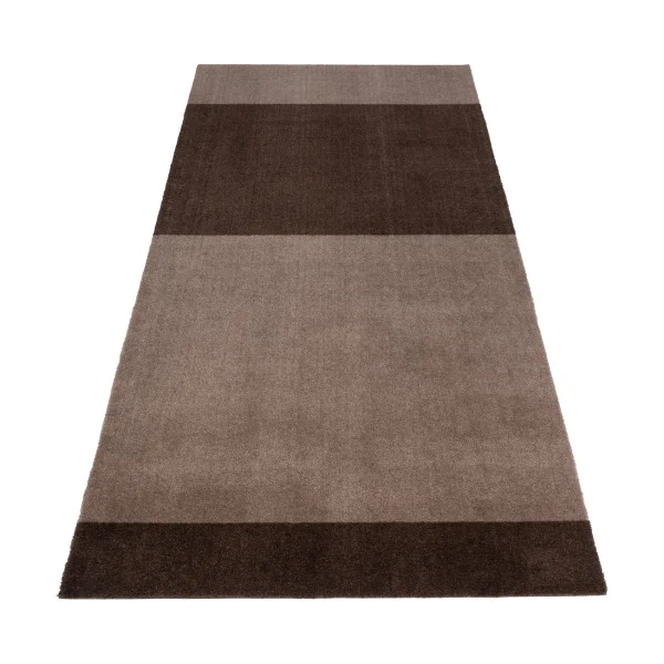 tica copenhagen Stripes by tica, horizontaal, gangmat Sand-brown, 90x200 cm