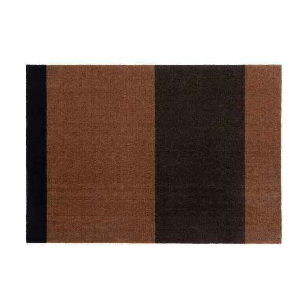 tica copenhagen Stripes gangmat horizontaal Cognac-dark brown-black, 90x130 cm