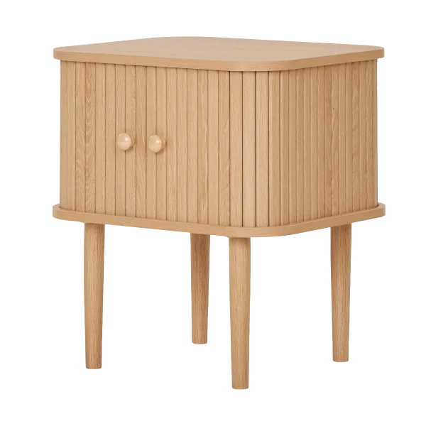 Ties houten bijzettafel naturel - 45 x 40 cm
