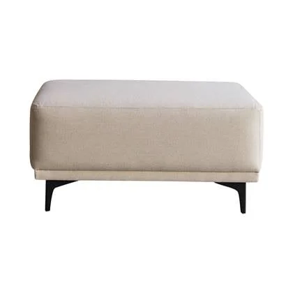 Tikamoon - Lars - Voetenbank in ecru stof