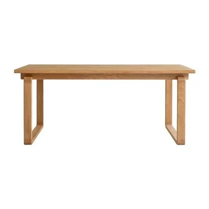 Tikamoon - Tafel van massief eikenhout 180x95 Sybille