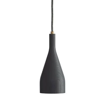 Timber hanglamp small Ø6.8 messing zwart essen