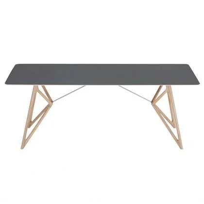 Tink Tafel linoleum 200x90 whitewash Nero