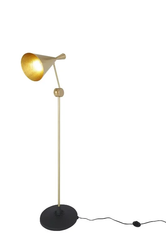 Tom Dixon Beat Floor vloerlamp - messing geborsteld