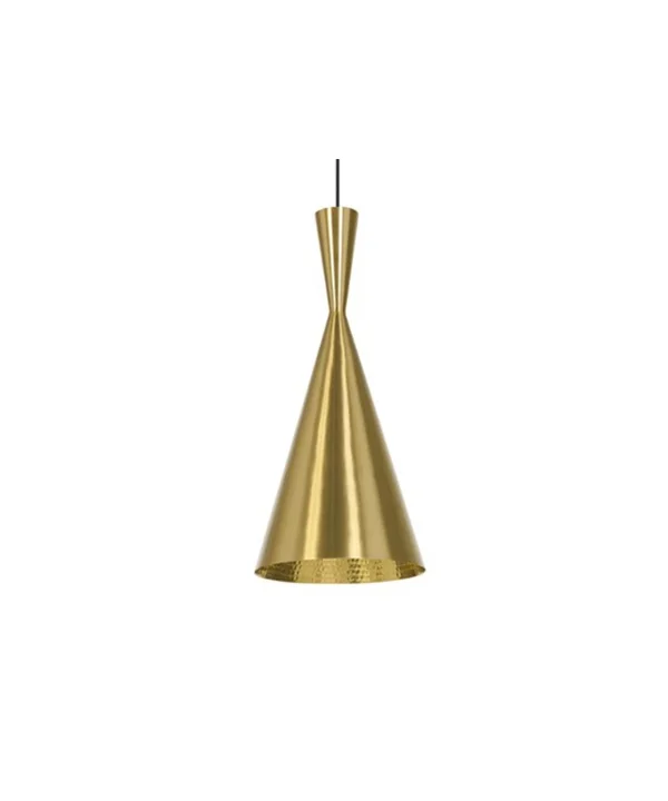 Tom Dixon - Beat Light Tall LED Hanglamp Geelkoper