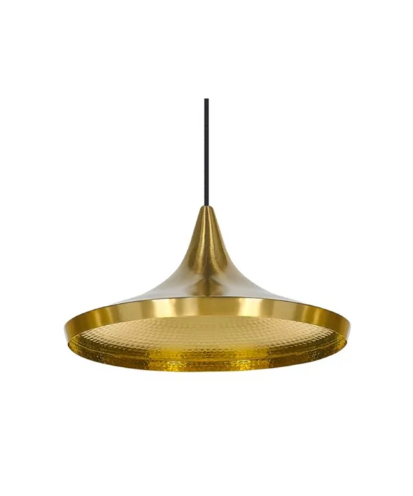 Tom Dixon - Beat Light Wide LED Hanglamp Geelkoper