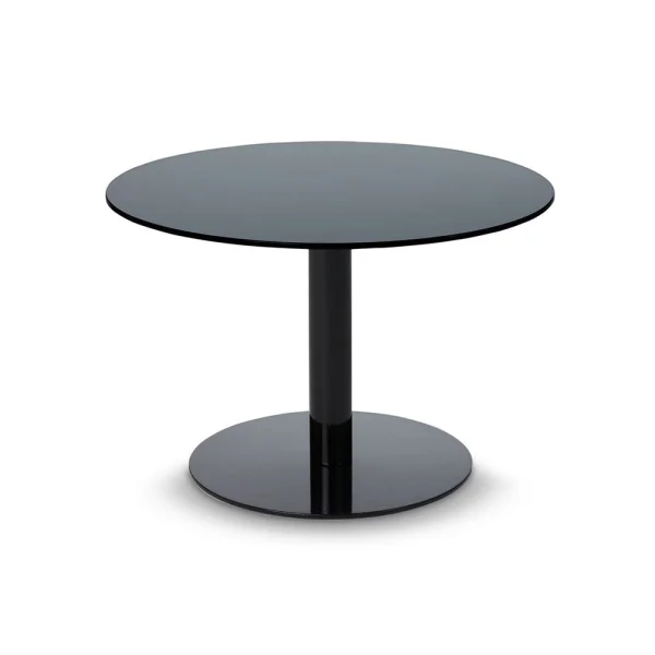 Tom Dixon Flash salontafel rond Zwart-zwart statief