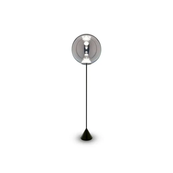 Tom Dixon - Globe Cone Slim Vloerlamp Silver