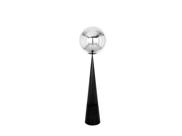 Tom Dixon - Globe Fat Vloerlamp Silver/Black