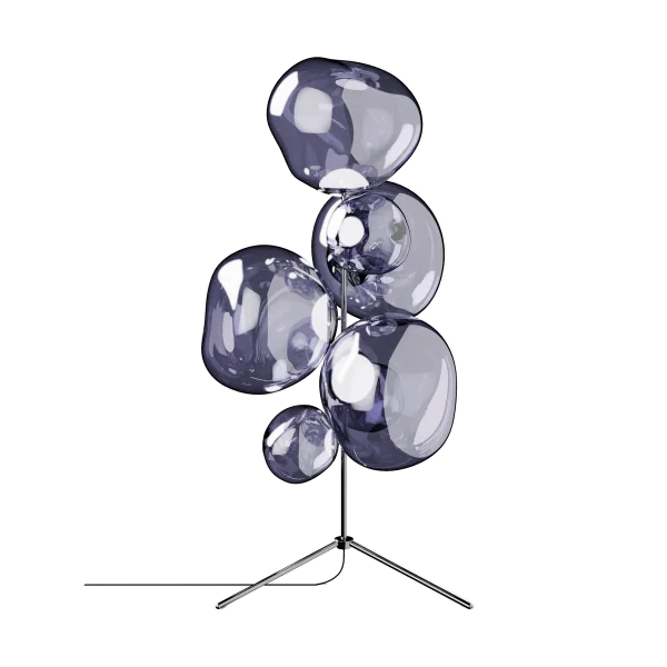 Tom Dixon Melt Chandelier vloerlamp LED 175 cm Rook