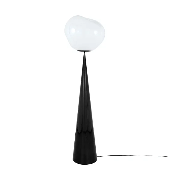 Tom Dixon Melt Cone dikke vloerlamp LED 174,5 cm Opal-black