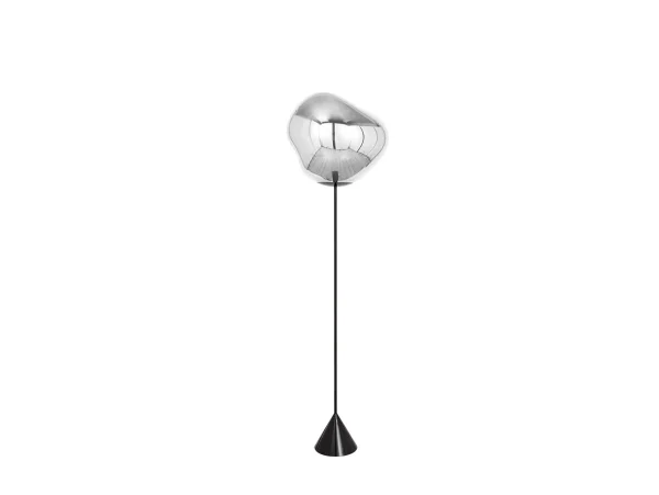 Tom Dixon - Melt Cone Slim Vloerlamp Silver