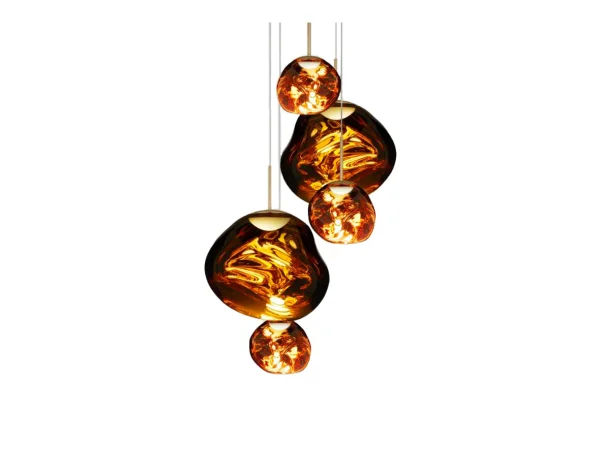 Tom Dixon - Melt Round LED Hanglamp Large Goud