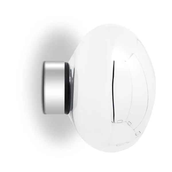 Tom Dixon Melt Surface mini wandlamp LED 30 cm Zilverkleurig