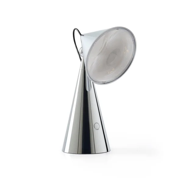 Tom Dixon Pose Portable LED tafellamp Zilverkleurig