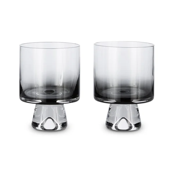 Tom Dixon Tank lage drinkglazen 2-pack Zwart