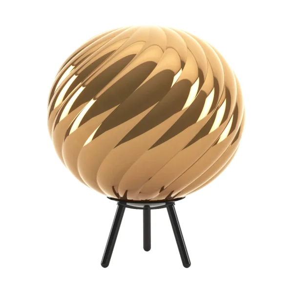 Tom Dixon Whirl draagbare vloerlamp Goud-zwart