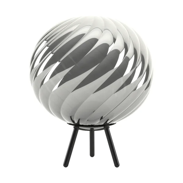 Tom Dixon Whirl draagbare vloerlamp Zilver-zwart