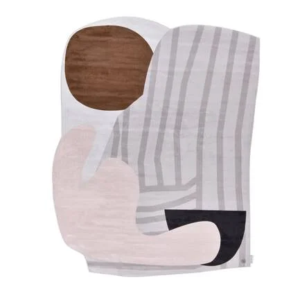 Tom Tailor Shapes Vloerkleed 134 x 175 cm - Grijs