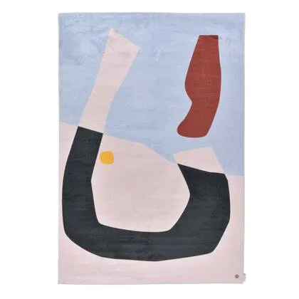 Tom Tailor Shapes Vloerkleed 140 x 200 cm - Blauw