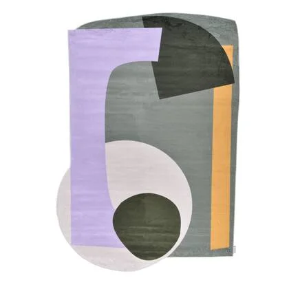 Tom Tailor Shapes Vloerkleed 155 x 230 cm - Groen