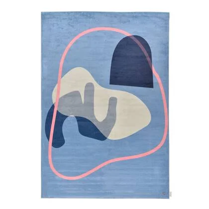 Tom Tailor Shapes Vloerkleed 160 x 230 cm - Blauw