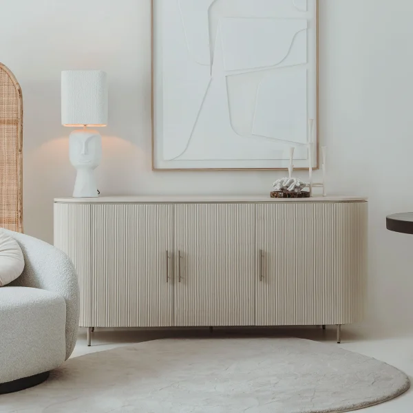 Tower Living Dressoir Corbetta Minerale cement finish, 180cm - Beige