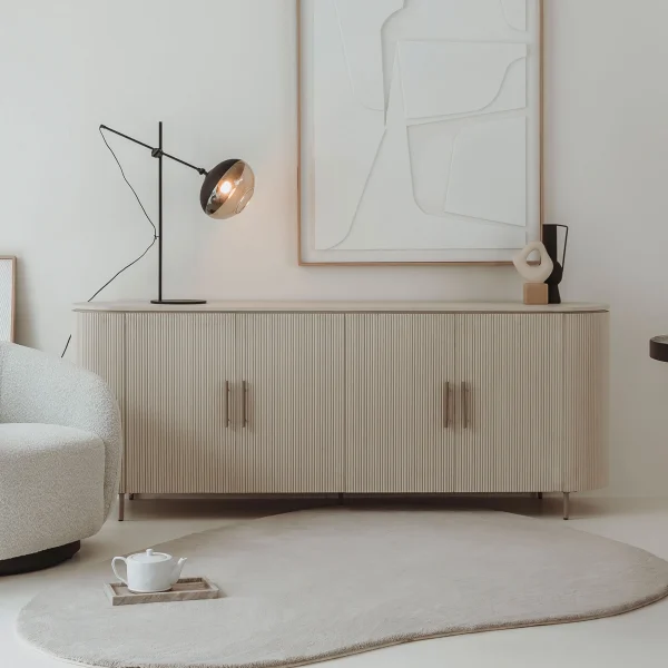 Tower Living Dressoir Corbetta Minerale cement finish, 210cm - Beige