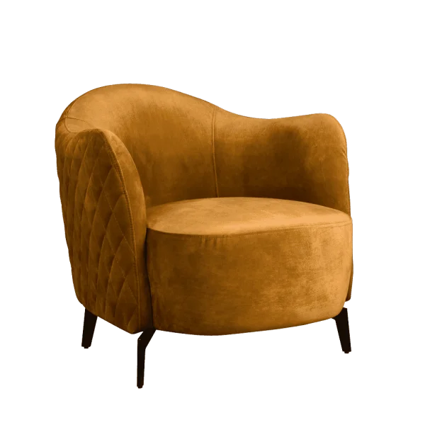 Tower Living Fauteuil Bondo - Goud - Velvet