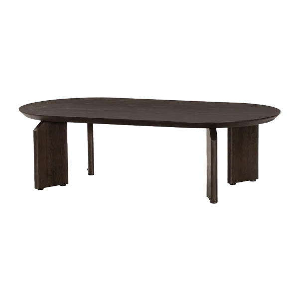 Tower Living Ovale Salontafel Allure Eiken, 140 x 70cm - Espresso - Ovaal
