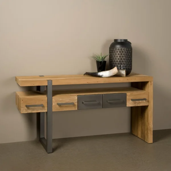 Tower Living Sidetable Lucca Teakhout, 145cm