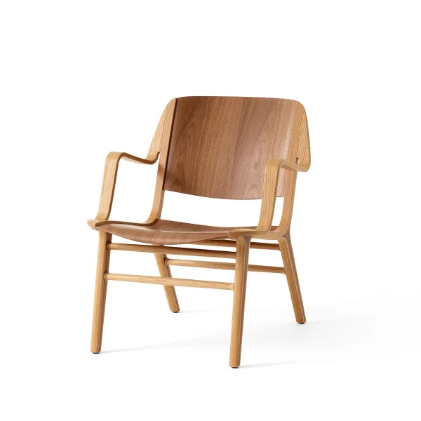 &Tradition AX HM11 Lounge Chair met armleuningen Walnut-oak