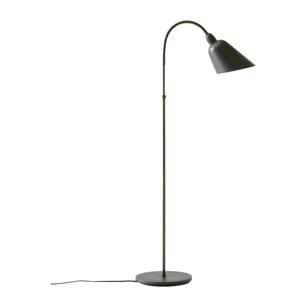 &Tradition Bellevue AJ7 vloerlamp Anniversary Edition Stone grey-bronzed brass