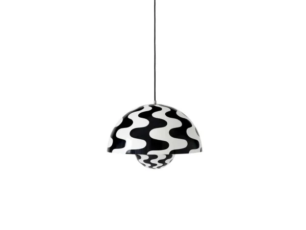 &Tradition - Big Flowerpot VP2 Hanglamp Black/White