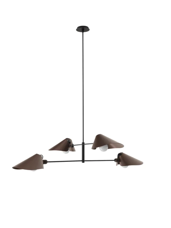 &Tradition Bonnet SC91, SC92, SC93 hanglamp - bronzed brass - Höhe 140 cm