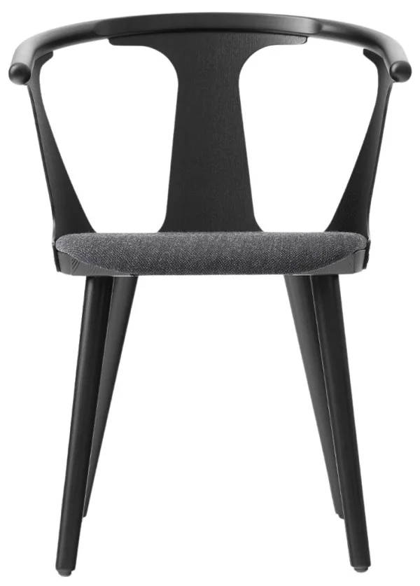 &Tradition In Between SK2 Stoel - fiord 191 - black lacquered oak