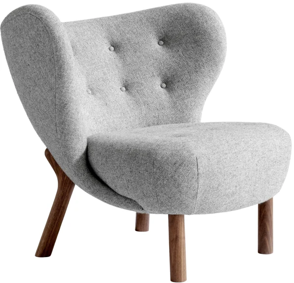 &Tradition Kleine Petra VB1 fauteuil - hallingdal 130 - oiled walnut