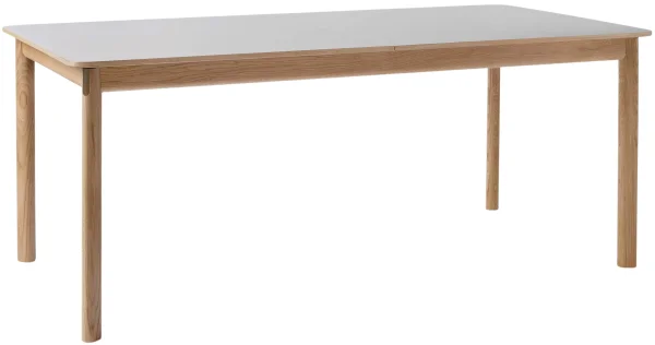 &Tradition Patch Eettafel - Eiken wit geolied/Fenix Beige Arizona - 180 x 90 cm