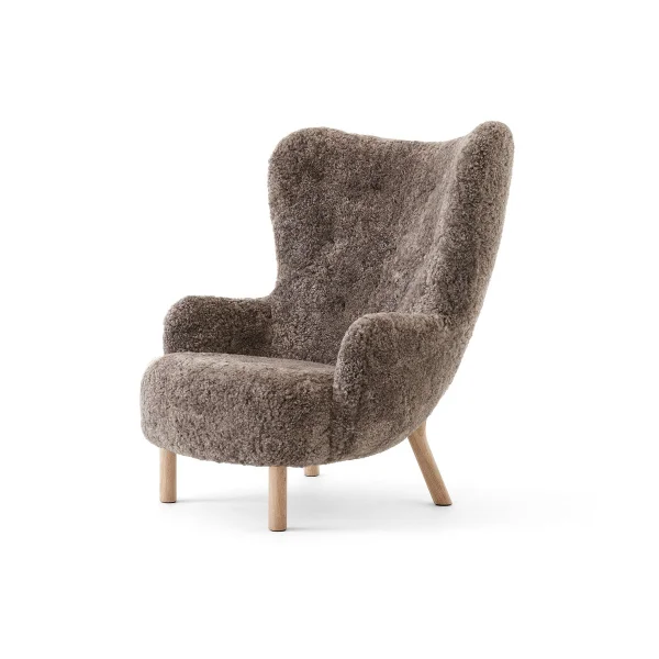 &Tradition Petra VB3 High fauteuil Geoliede eiken-Sheepskin Sahara